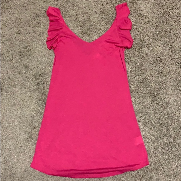 VENUS Other - Venus Pink/Coral Flounced Back Swim Coverup Small